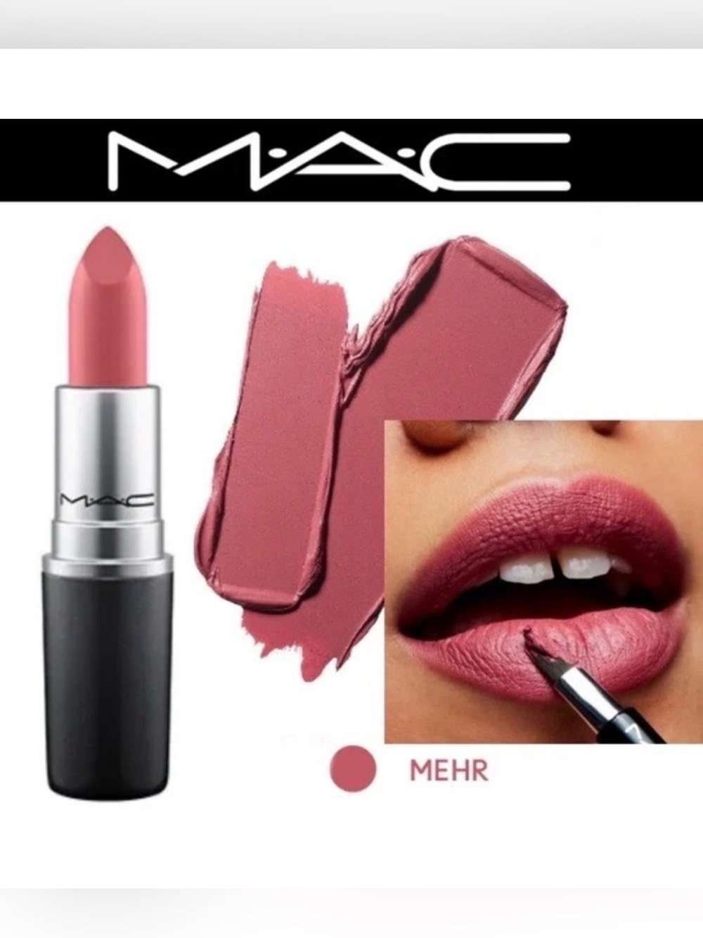 MAC Cosmetics Mehr Matte Lipstick — 608